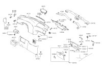 845402D000ZE-Cover assy-glove box hsg upr