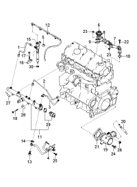 3144027902-F/BLOCK & HOSE ASSY