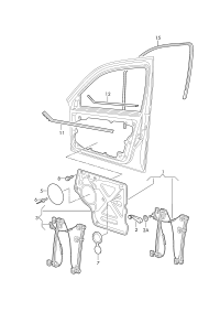 7E0837753E-WINDOW WINDER LH FRT/A6