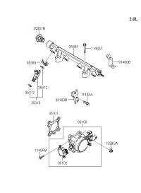 3510023500-BODY ASSY-THROTTLE