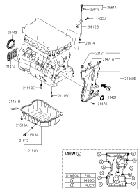 213502G003-Cover assy-timing chain