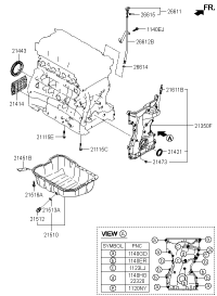213502G100-Cover assy-timing chain