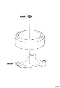 519000N030-CARRIER ASSY, SPARE WHEEL