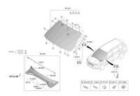86121S3000-Moulding-w/shld upr