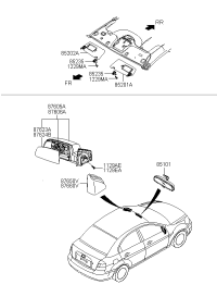 852200M511XU-VISOR ASSY, RH