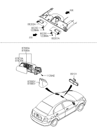 876100M150-MIRROR ASSY-OUTSIDE RR VIEW,LH
