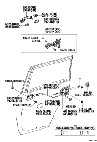 6921160070B0-HANDLE ASSY, DOOR