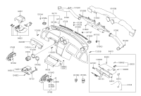 845502C000LK-Housing assy-ash tray