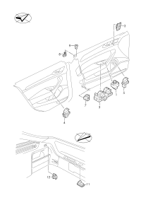 3GD959855A-Power window switch