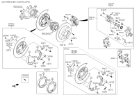 58310F8A50-CALIPER KIT-RR BRAKE,LH