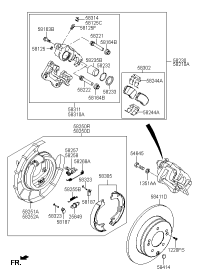 582103Q100-Brake assy-rr wheel, lh