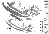 51117388596-REINFORCEMENT-FR BUMPER/X3-06
