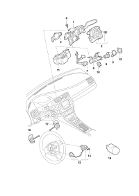 5Q0953502D-Switch, steering