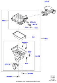 1L2Z9601AA-AIR FILTER ELMT-FREELANDER II