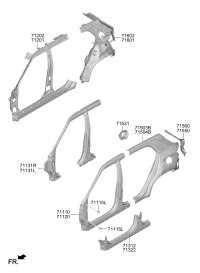 71110R9A00-PANEL ASSY-PILLAR OUTER,LH