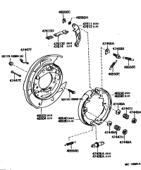 4654050010-SHOE ASSY, PARKING BRAKE NO.1, RH/LH