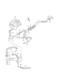 4M0819350F-Coolant hose