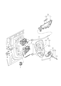4M0839015J-AUDI TT MK2 WINDOW MECHANISM