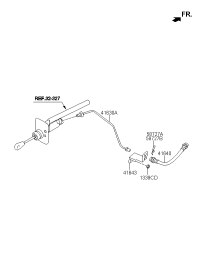 416311X100-Tube assy-clutch