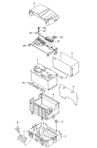 6Q0915331-CARRIER, BATTERY