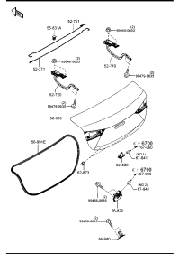 BKY05261XA-LID,TRUNK