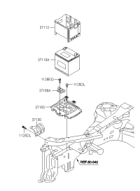 371123S200-Insulator, battery