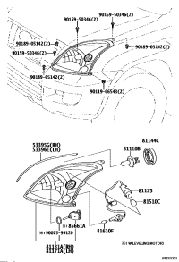 811306A221-UNIT ASSY, HEADLAMP, RH