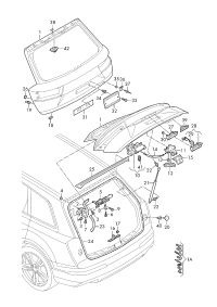 4M0827299B-LOCK ASSY, BONNET