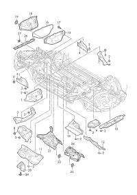 4M0825711F-Insulator-rear muffler heat