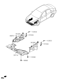 291102F300-PNL-UNDER COVER FR