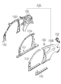 711102MA00-PANEL ASSY-PILLAR OUTER,LH