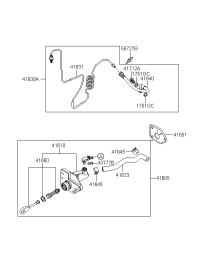 416102E005-CYLINDER ASSY-CLUTCH MASTER