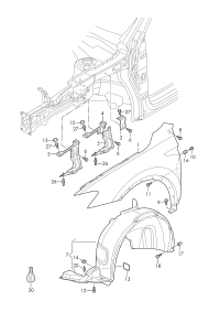 5NA821105-Fender position/set of positions to be used together when required