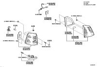 8158560280-SOCKET AND WIRE, REAR LAMP