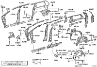 5387808020-Spacer, front fender
