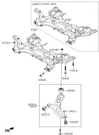 62400D8010-CROSSMEMBER COMPL(ASSY)