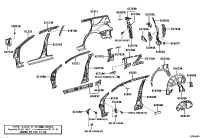 617030R020-Reinforcement sub-assy, roof side, inner rh