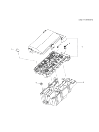 90870441-Box, front compartment fuse (incl. 3,5, 6)