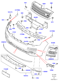 LR038730-TIE ROD,FRT CENTRE