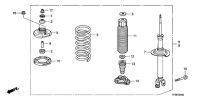 52610TP5H02-Strut assy-rr