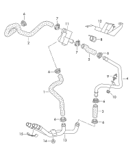 7P0815249-Coolant pipe