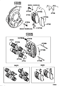 0447960020-CYLINDER KIT, DISC BRAKE, FRONT