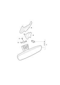 4M0857511L-Mirror, inside