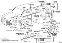 7553335080-Moulding, windshield, outside