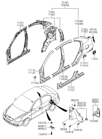 715751E300-PANEL ASSY-COMB LAMP HSG LH
