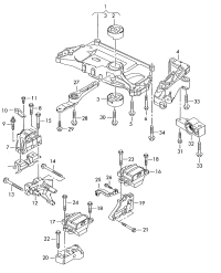 1K0199555R-Mounting, transaxle
