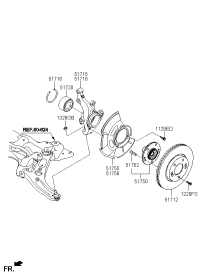 51715A5000-KNUCKLE-FRONT AXLE,LH