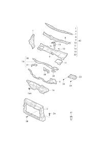 L180805588F-Cowl frame, w/coolant radiator