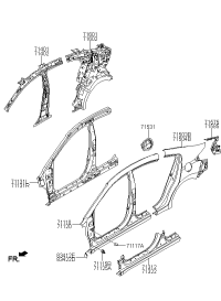 71130F0000-REINF ASSY-SIDE OTR LH