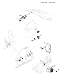 93388601-Door lock & immobilizer module